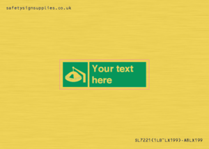 Custom sign Safe condition Davit-launched liferaft